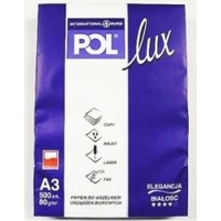 Papier POLlux INTERNATIONAL PAPER, A4 - 2 dziurki / 80 g/m2 / biao CIE 161, typy drukarek: laserowe / atramaentowe