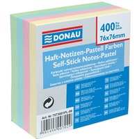 Karteczki samoprzylepne DONAU, mix kolorw pastel / 76 x 76 mm