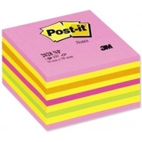 Kolorowe kostki samoprzylepne Post-it, rowe, 76 x 76 mm