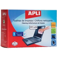 Chusteczki do czyszczenia ekranw TFT/LCD APLI