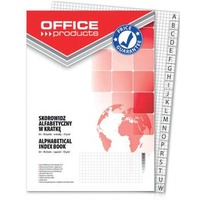 Skorowidz OFFICE PRODUCTS, A4, 96 / kratka