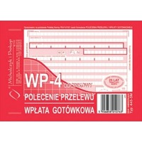 Polecenie przelewu/wp. got. 4-odc.(100kart.) formularz do nadruku, offset / F-112-2 / A4