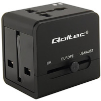 QOLTEC 50133 Qoltec Uniwersalny adapter podrny 10.5W 5V 2.1A 2xUSB