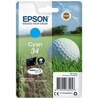 EPSON C13T34624010 Tusz Epson Golf ball Singlepack Cyan 34 DURABrite Ultra 4, 2 ml