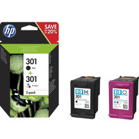 HP N9J72AE Zestaw HP 301 black + tri-color