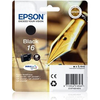 EPSON C13T16214012 Tusz Epson T1621 black DURABrite 5.4ml WF-2010/25x0