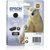 EPSON C13T26014012 Tusz Epson T2601 black Claria 6, 2 ml XP-600/700/800