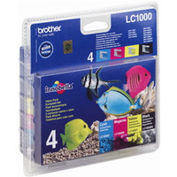 BROTHER LC1000VALBP Zestaw Brother LC1000 CMYK Blister Pack 500str DCP330C / DCP540CN / MFC5460C