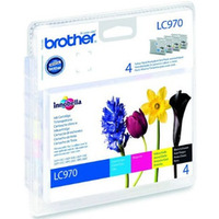 BROTHER LC970VALBP Zestaw Brother LC970 CMYK Blister Pack 350str DCP135 / DCP150 / MFC235