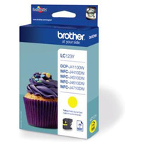 BROTHER LC123Y Tusz Brother LC123Y yellow 600str MFC-J4510DW / DCP-J4110DW / MFC-J470DW