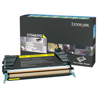 LEXMARK C734A1YG Toner Lexmark yellow zwrotny 6000 str. C734/C736/X734/X736/X738