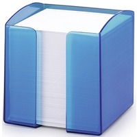 Zestaw na biurko Durable Trend, pojemnik z karteczkami, niebieski-przeroczysty