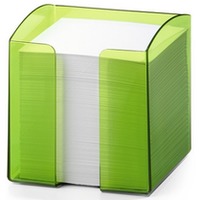 Zestaw na biurko Durable Trend, pojemnik z karteczkami, zielony-przeroczysty