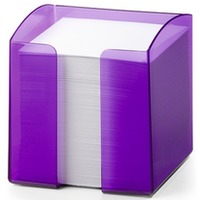 Zestaw na biurko Durable Trend, pojemnik z karteczkami, fioletowy-przeroczysty