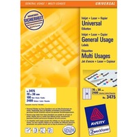 Uniwersalne etykiety na arkuszu A4 pakowane po 100 arkuszy, 70 x 36, 3475