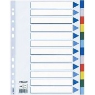 Przekadki plastikowe kolorowe Esselte, A4 - 20 kart
