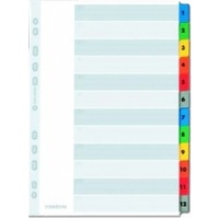 Przekadki kartonowe Mylar z kolorowymi indeksami z nadrukiem Elba, 1 - 31