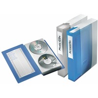 Segregator na 48 pyt CD/DVD Esselte, niebieski transparentny