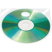 Kiesze samoprzylepna CD/DVD Q-CONNECT, 127 x 127 mm, z klapk